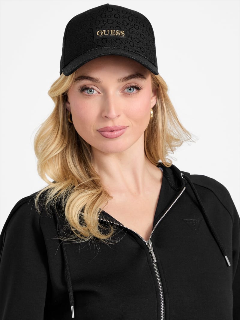 Jacquard Logo Baseball Hat | GUESS Factory