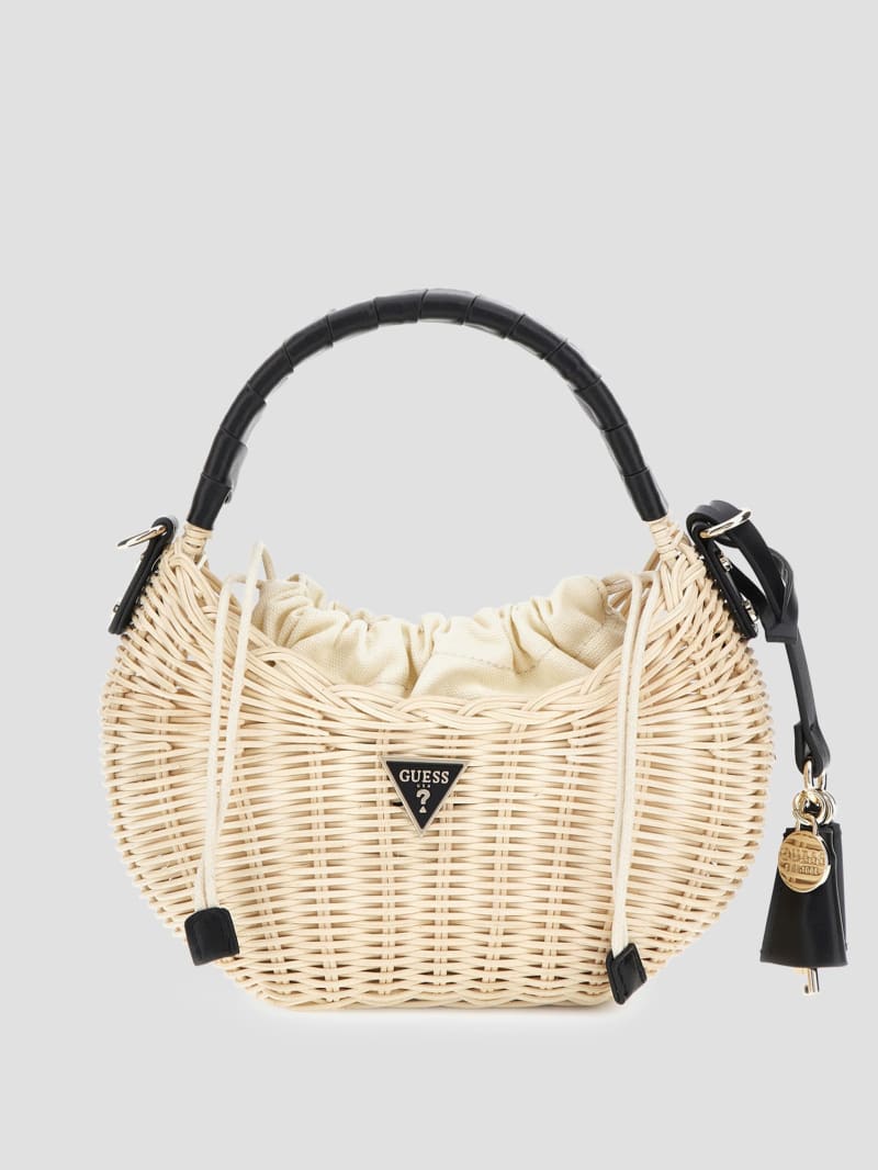 Sveiney Straw Mini Shoulder Bag | GUESS