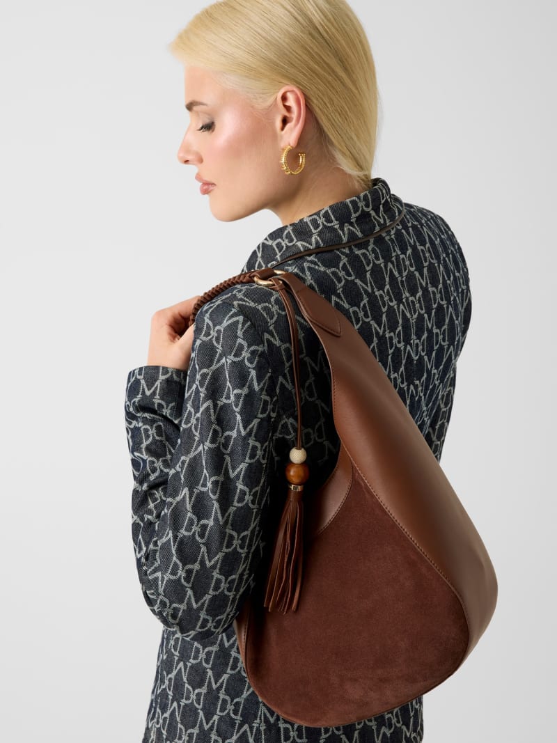 Nina genuine leather hobo bag