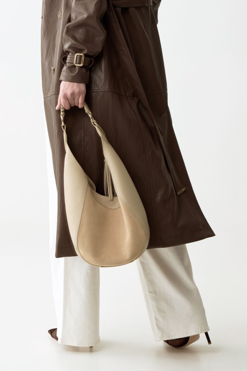 Nina genuine leather hobo bag