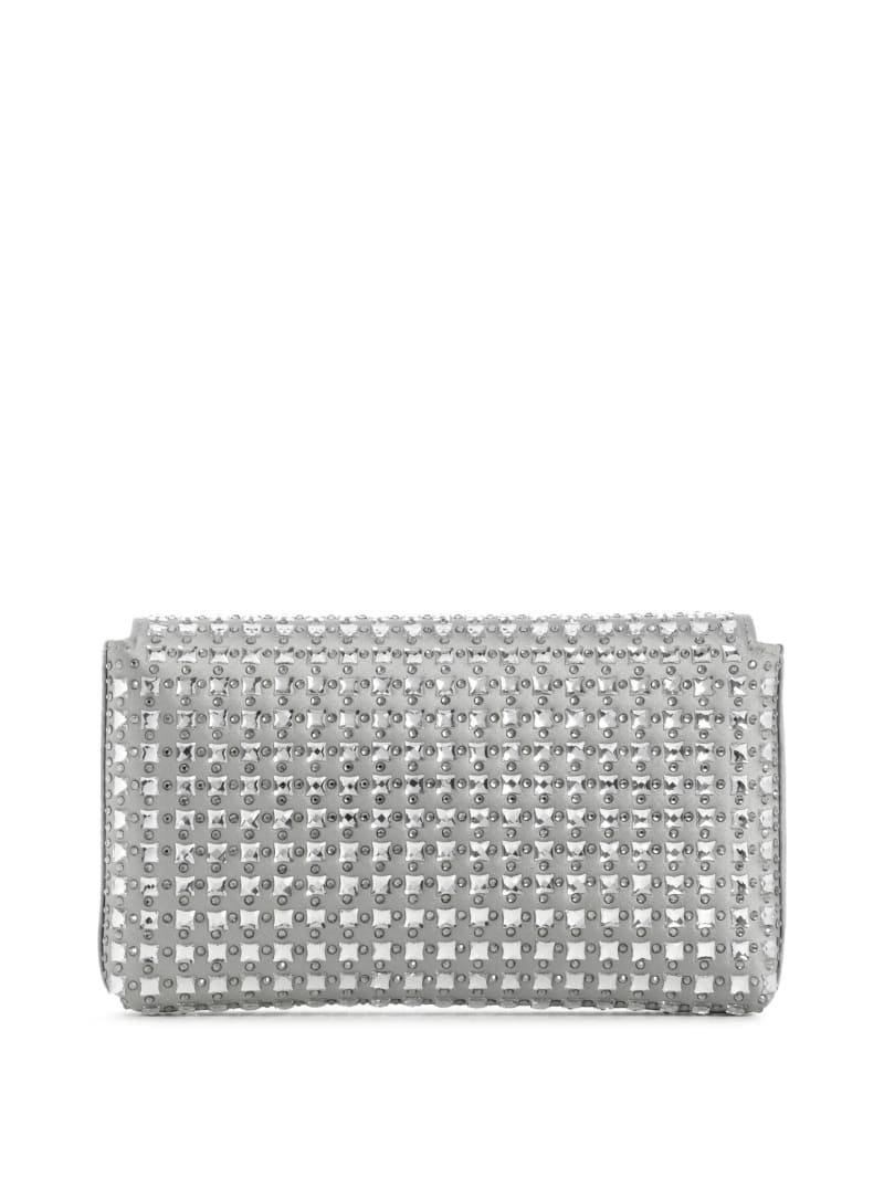 ★TOUT Y EST★ ZALINA Silver Mini Flap Clutch HO4A3A32 GUESS-Abendtasche-Zalina-Mini-