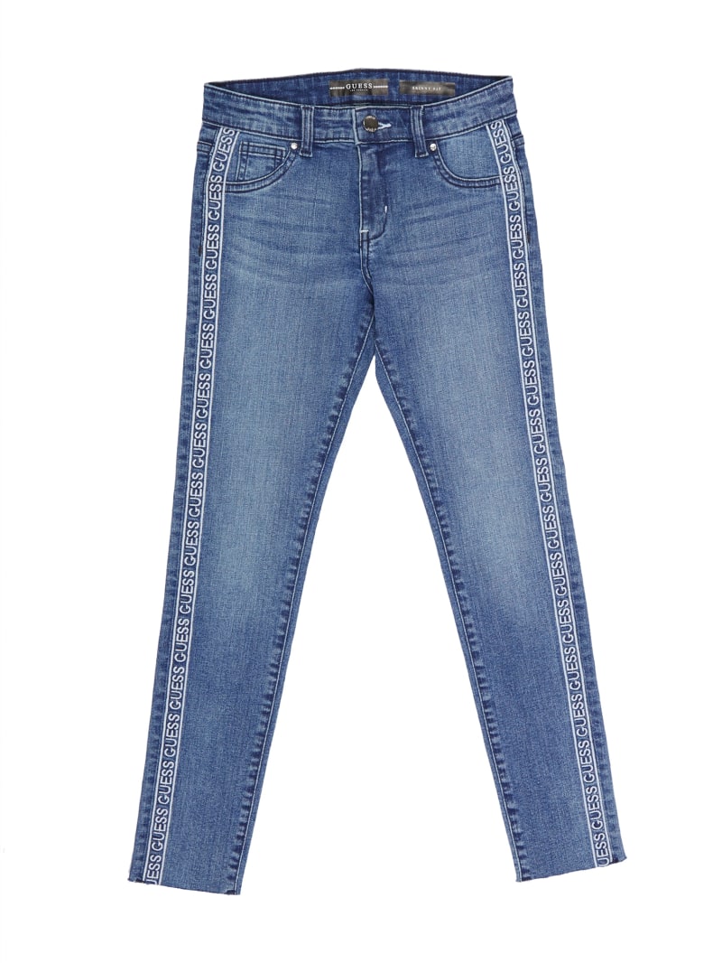 Logo Tape Skinny Jeans 7 14 Guess