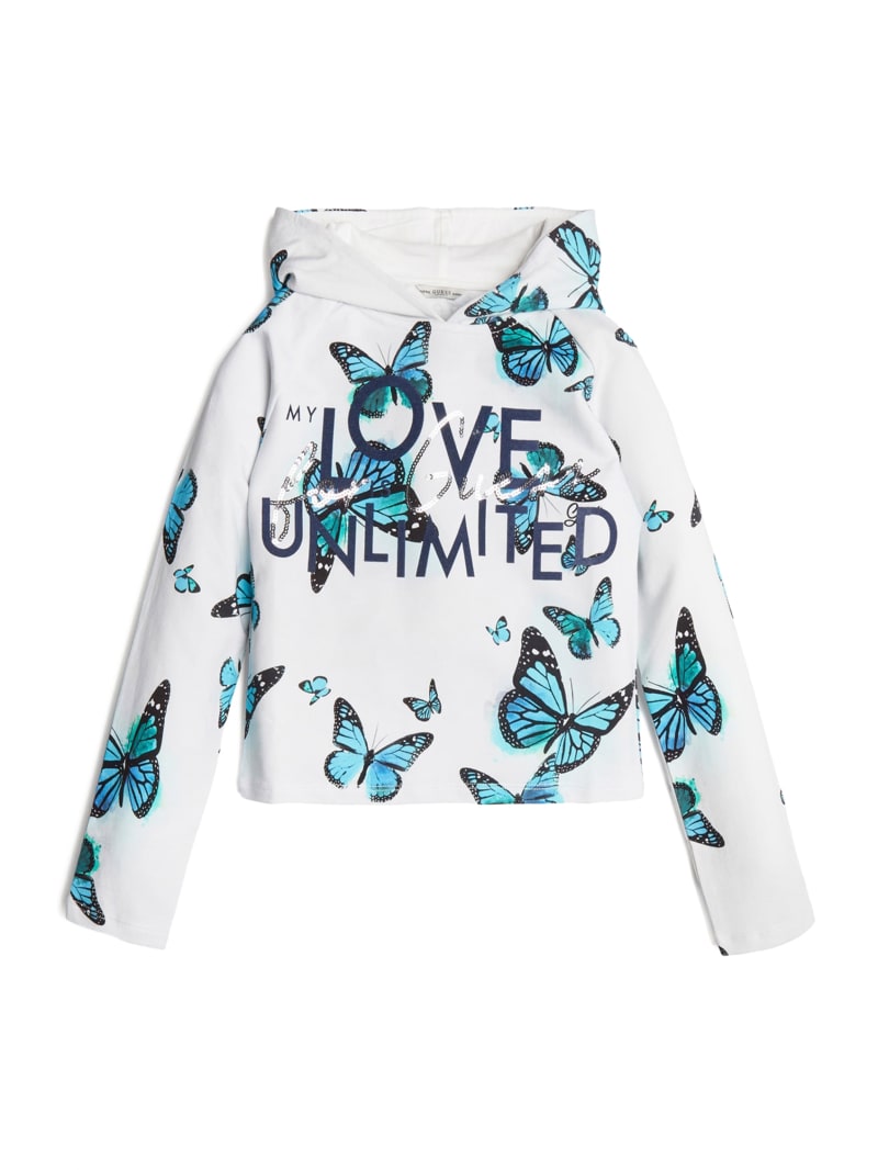 blue butterfly sweatshirt