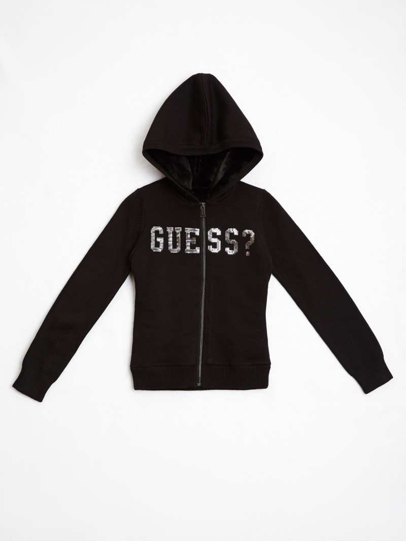 guess zip up sweater