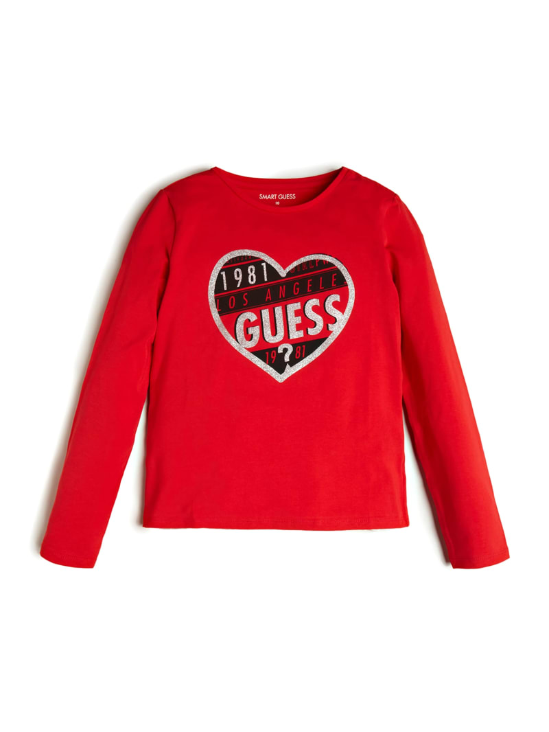 Heart Logo Long-Sleeve Tee (7-14) | GUESS