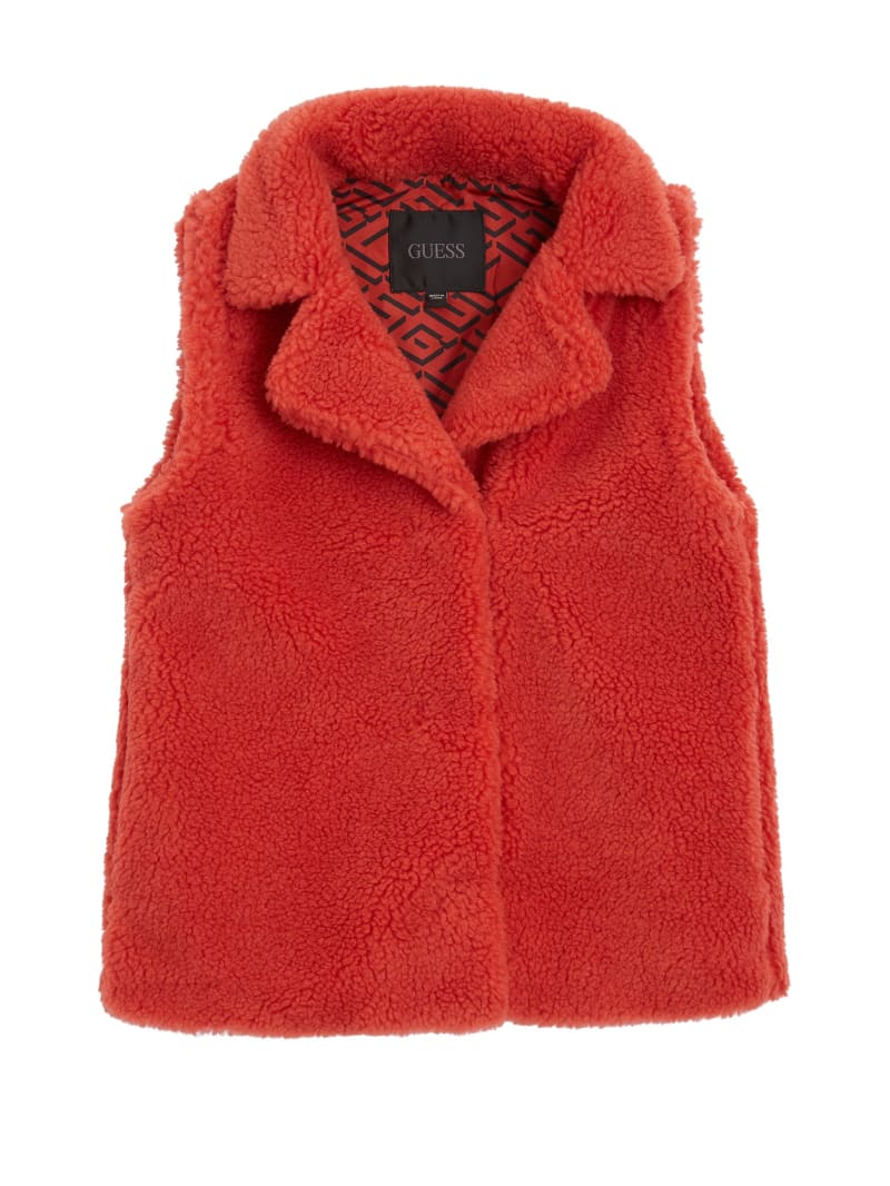 Delia Faux Fur Vest Kids 7 16 GUESS Canada