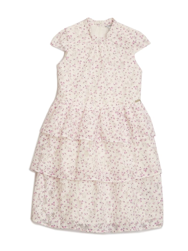 Tiered Floral Lace Dress (8-14)