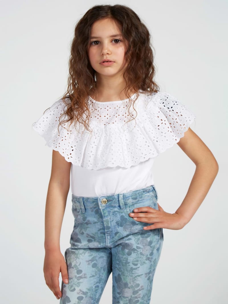 Lace and Knit Top (7-14)
