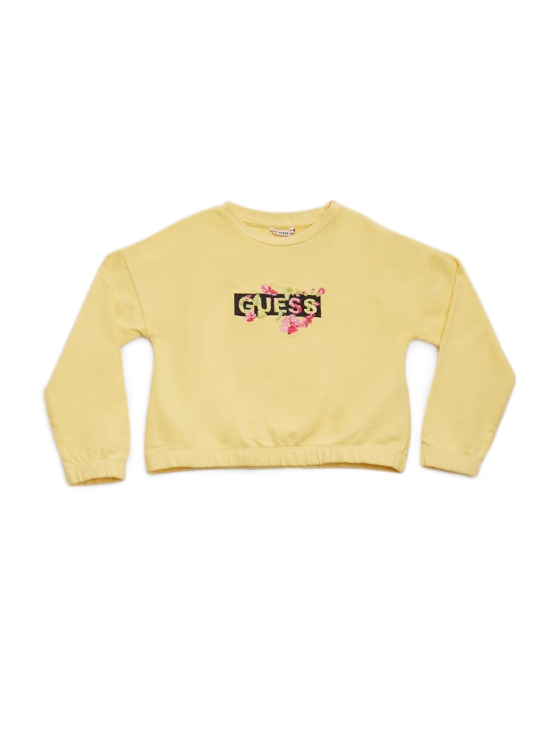 Yellow guess sweatshirt clearance