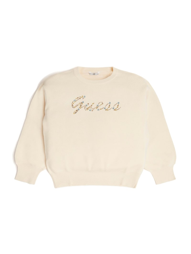 Guess sweater logo discount