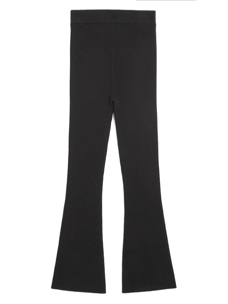Guess Originals CLAIRE PINTUCK FLARED PANTS - Trousers - jet black/black 