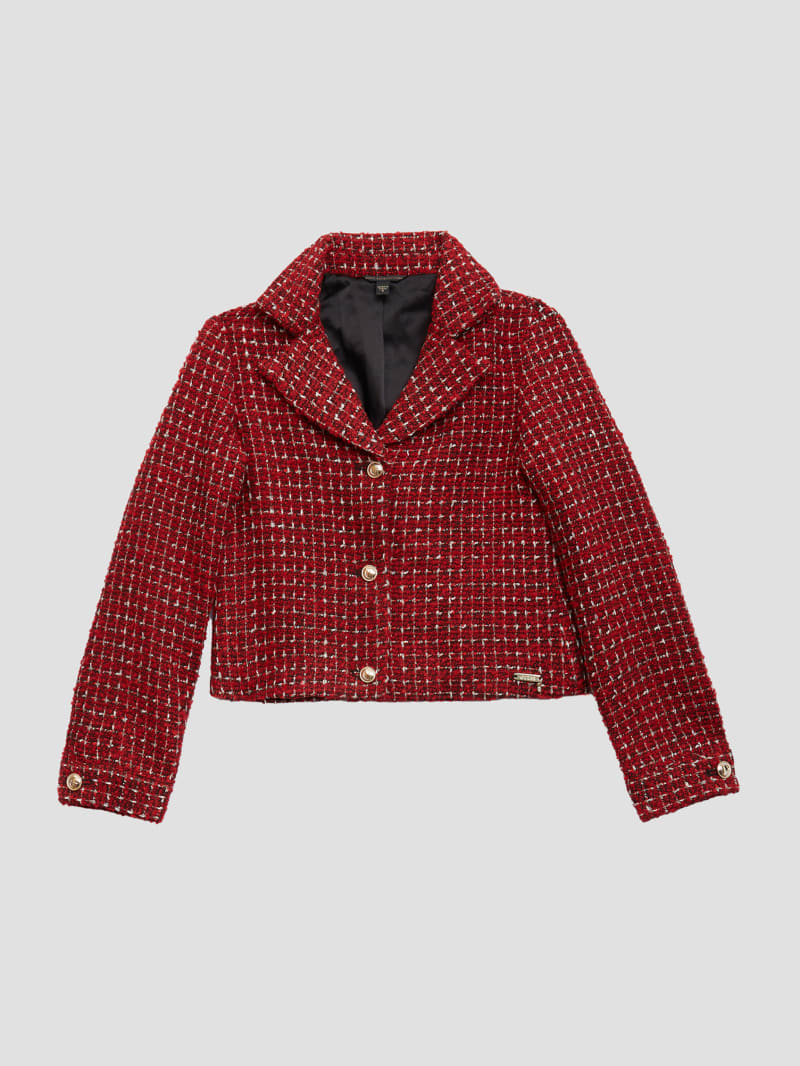 Guess tweed coat hotsell