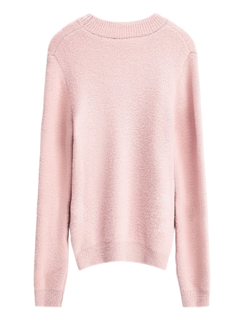Sequin Signature Fuzzy Sweater 7 16 GUESS