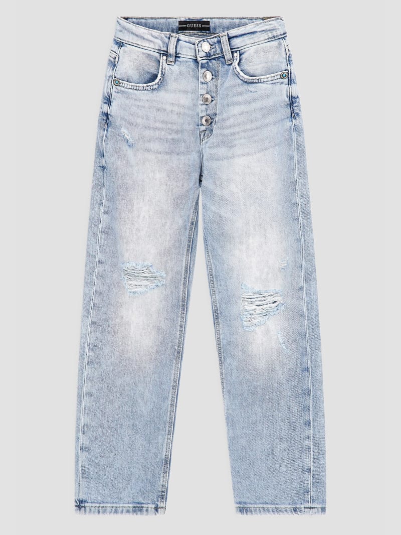 Straight Distressed Jeans (7-16)