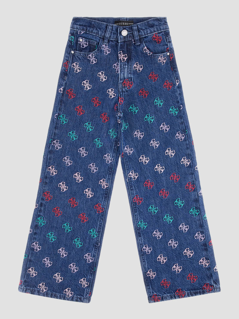 '90s Logo Embroidered Jeans (7-16)