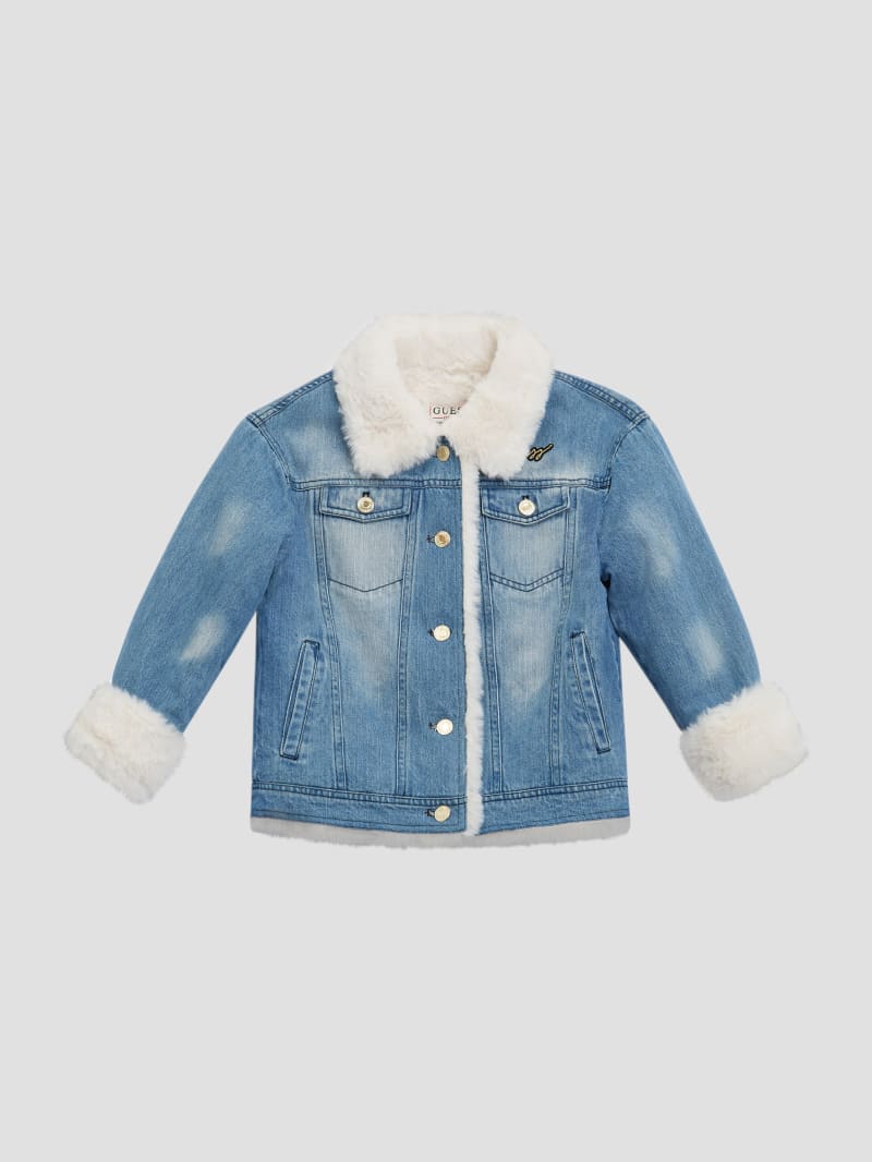 Kids sherpa denim jacket hotsell