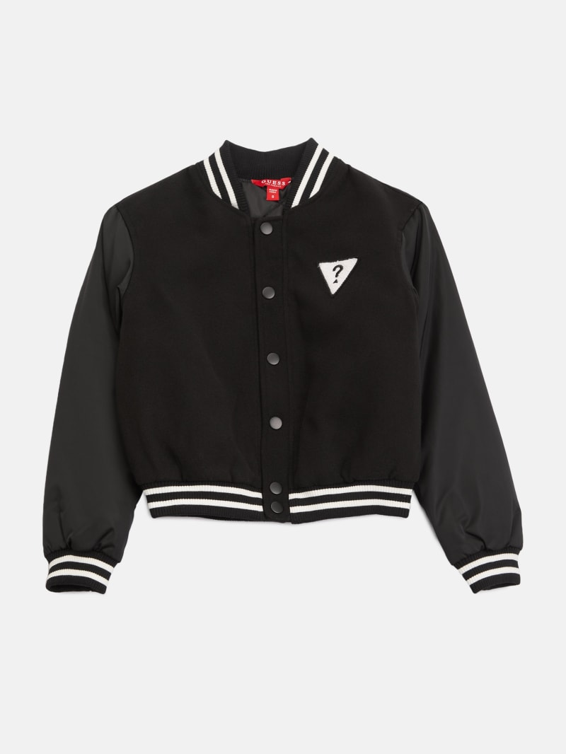 Ella Cropped Varsity Jacket 7 14 GUESS Factory Ca