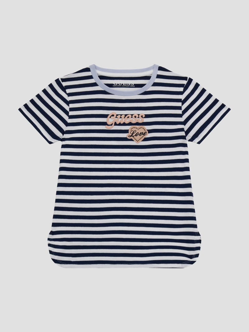 Striped Tee 7 16 GUESS