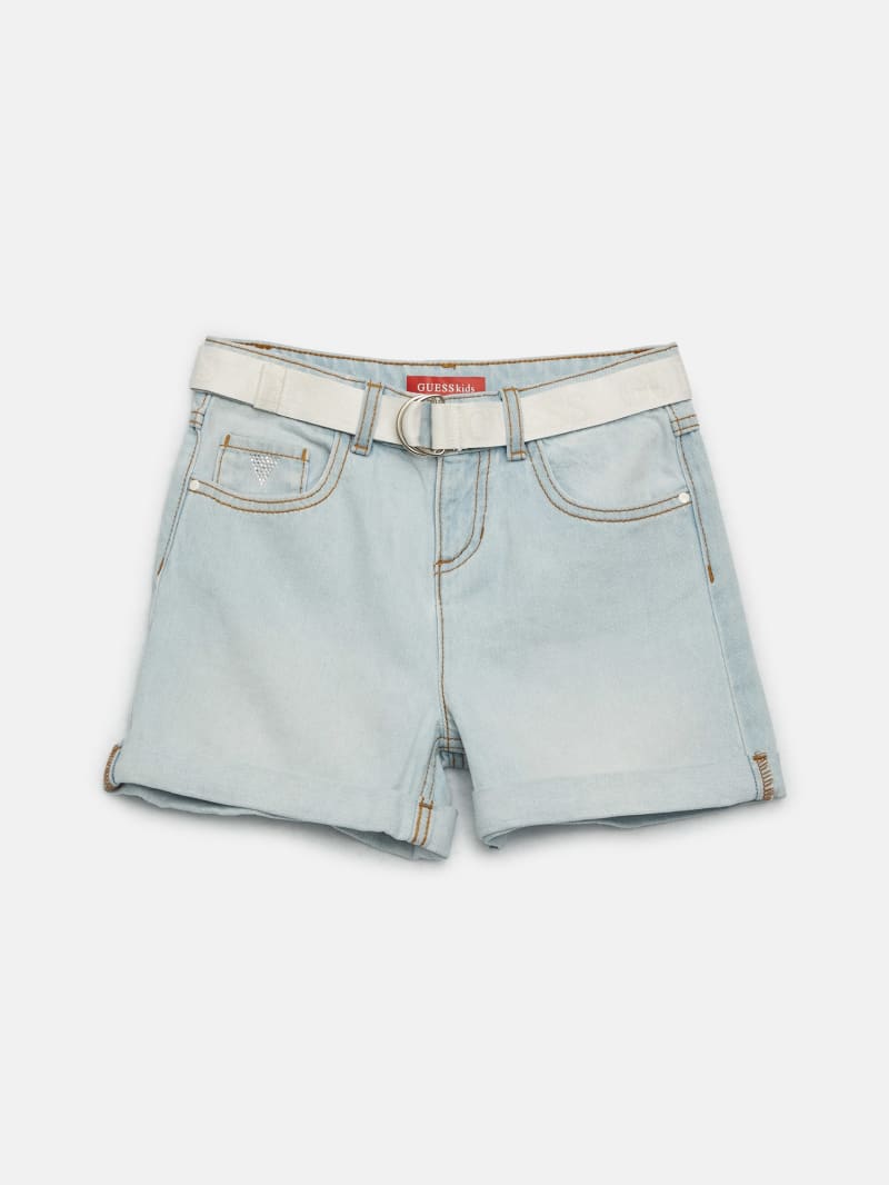 Leslie Rhinestone Denim Shorts (7-14)