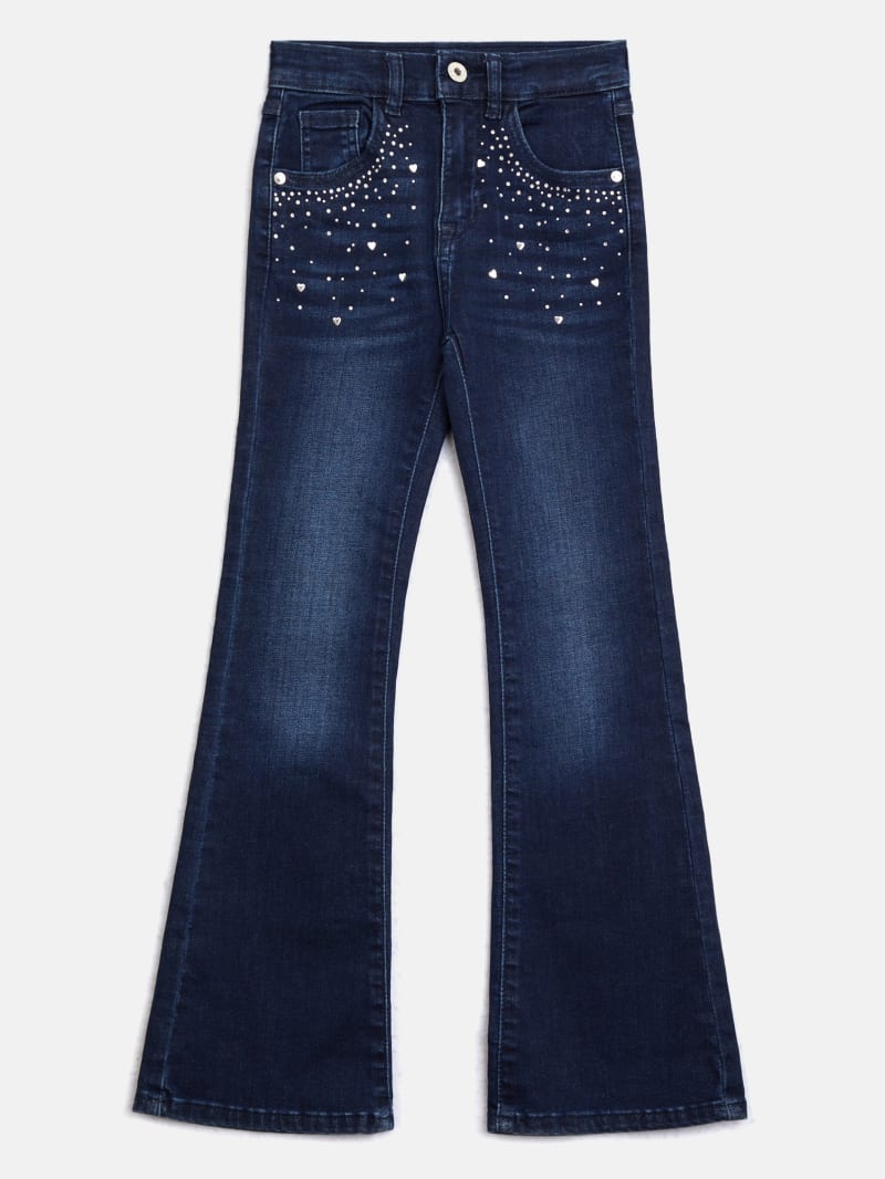 Factory Sparkle Flared Denim Jeans (7-16) - Blue