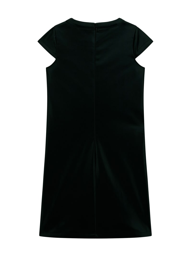 Guess black leather dress store