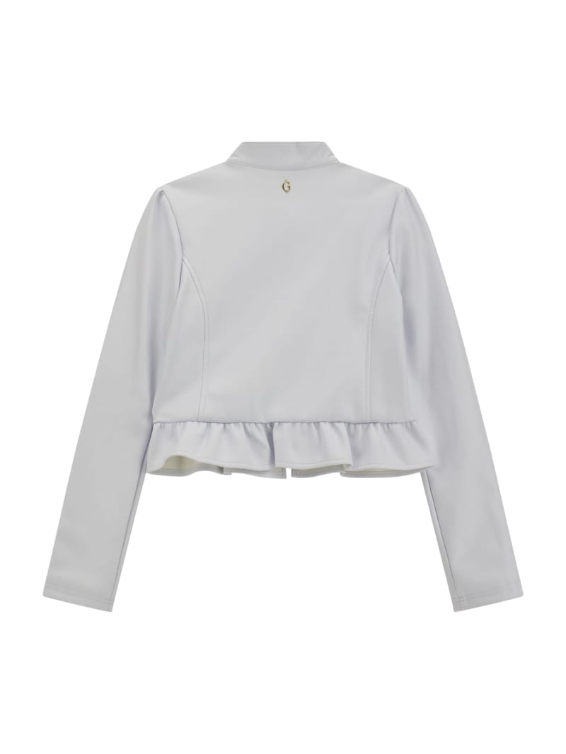 Guess peplum 2025 leather jacket