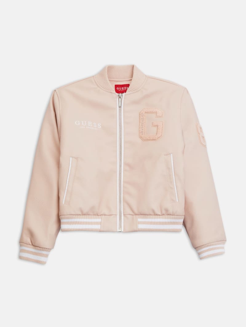 Ralia Faux-Leather Varsity Jacket (7-14)