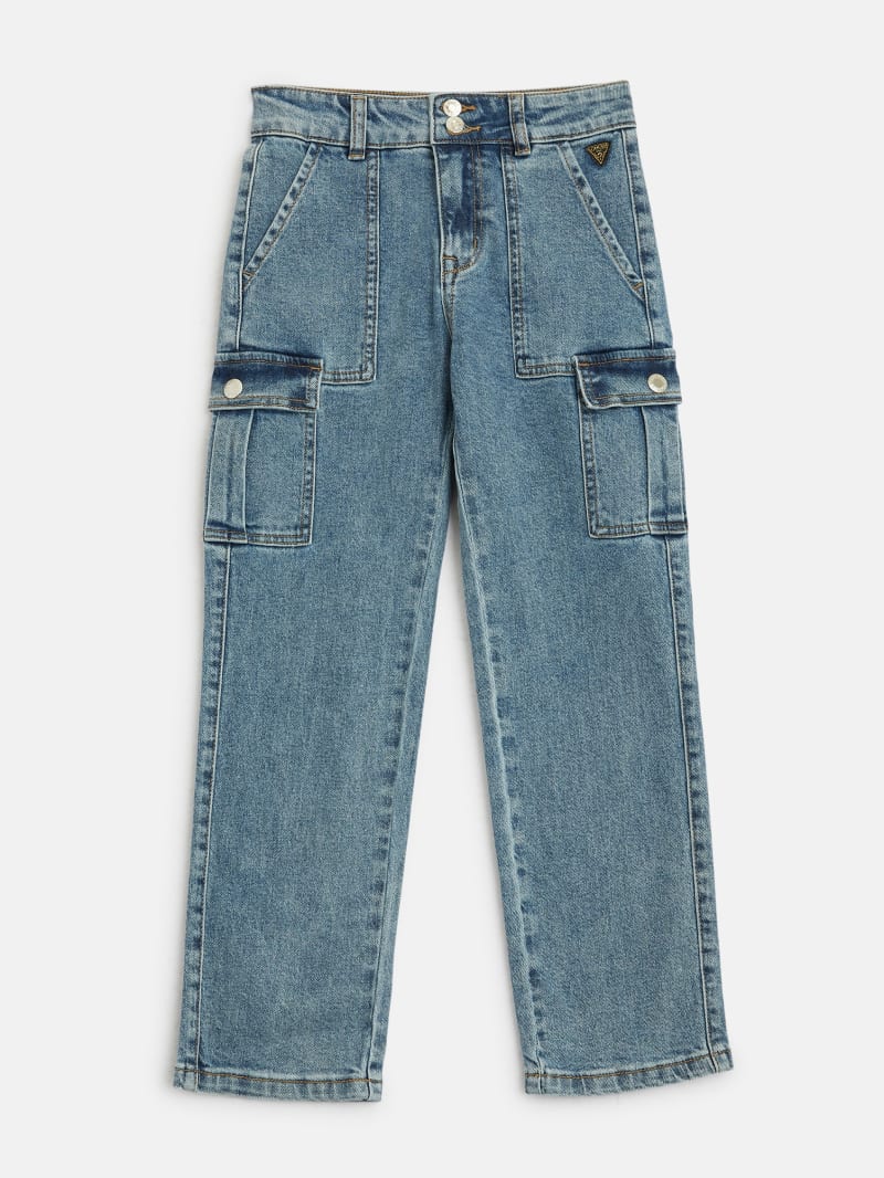 Hailey Straight Cargo Jeans (7-16)