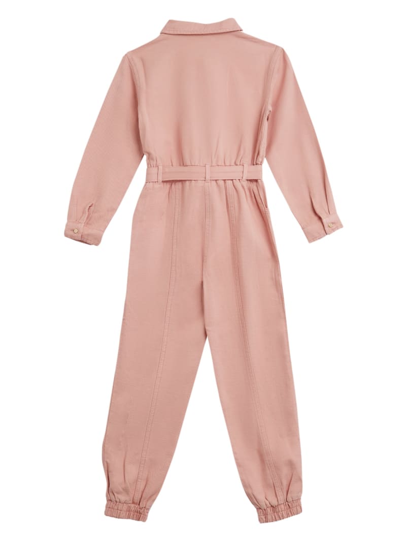 Garment Dyed Twill Jumpsuit (7-14) | GUESS