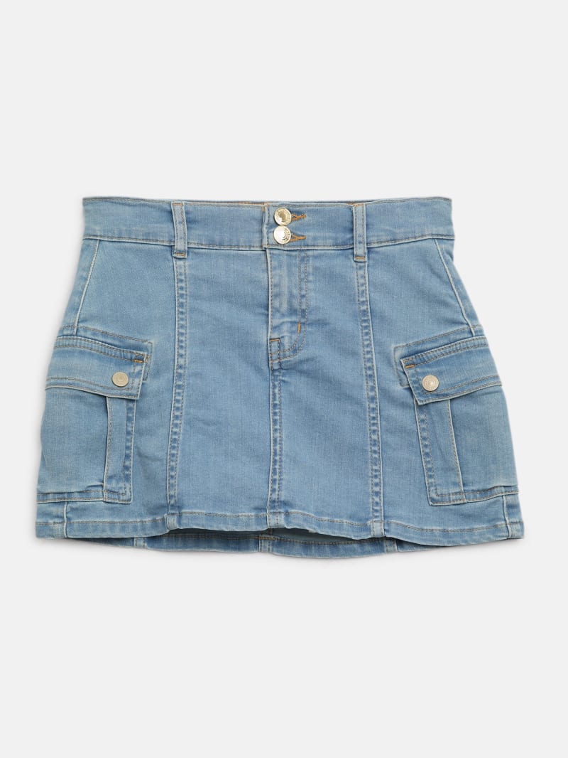 スカート jamANDMARY Fur pocket denim skirt ANDMARY】Fur pocket denim skirt