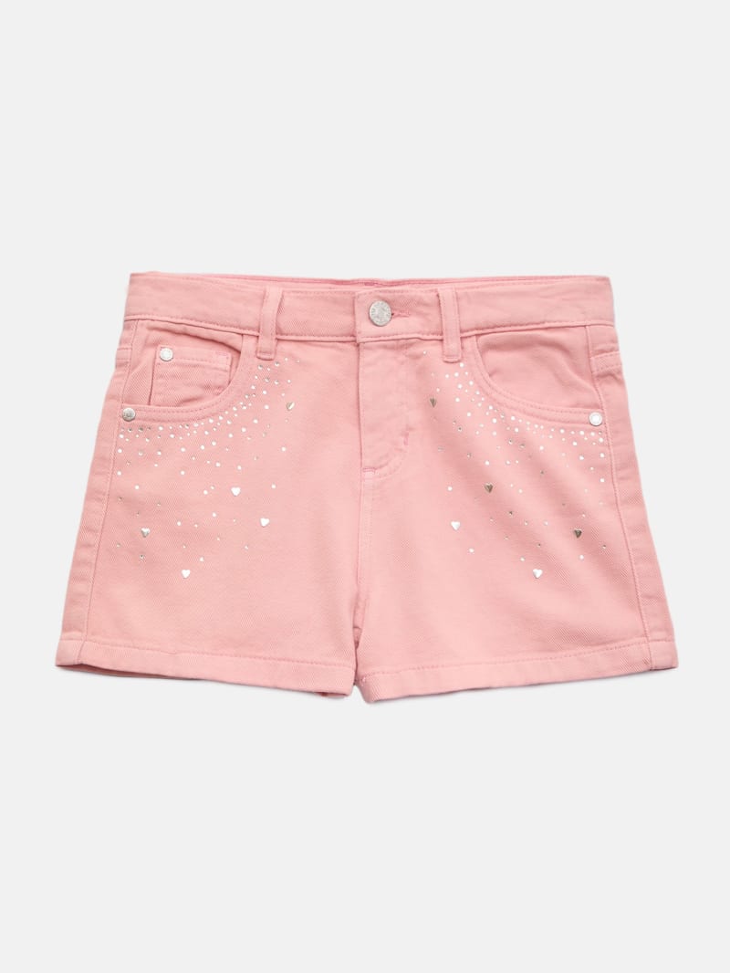 Rhinestone Denim Shorts (7-14