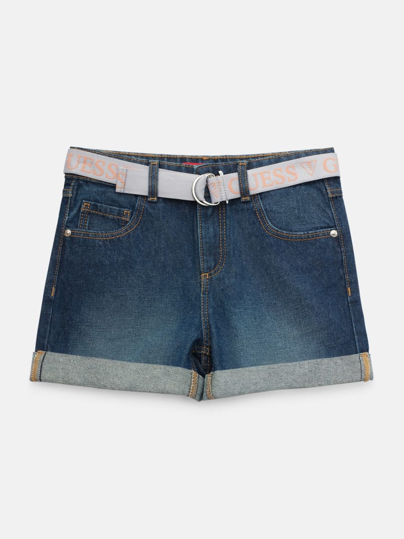Vada Denim Cuff Shorts (7-14) | GUESS Factory Ca