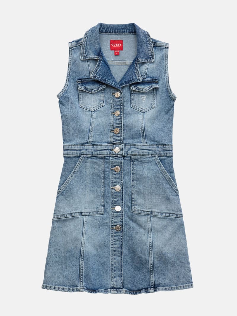 Sharon Denim Dress (7-14) | GUESS Factory Ca