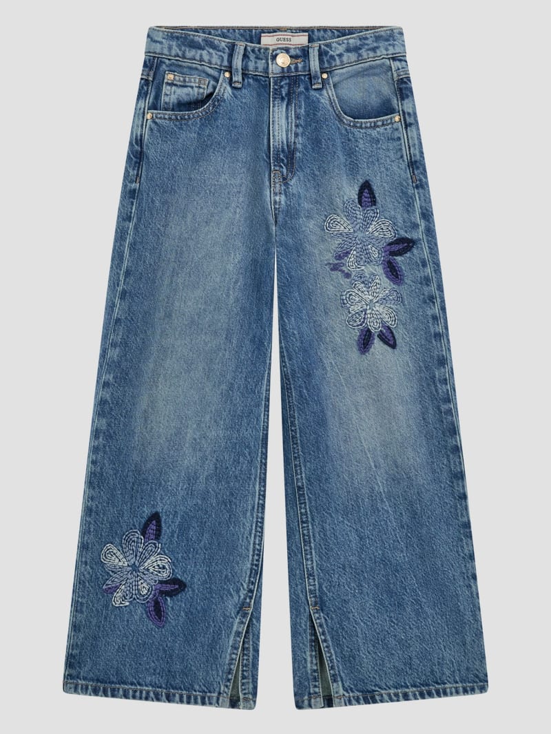 Embroidered Denim Culotte Jeans (8-16) | GUESS