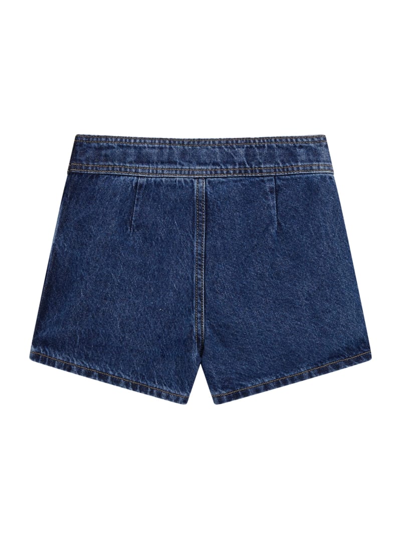 Lurex Denim Pleated Skort (7-16) | GUESS