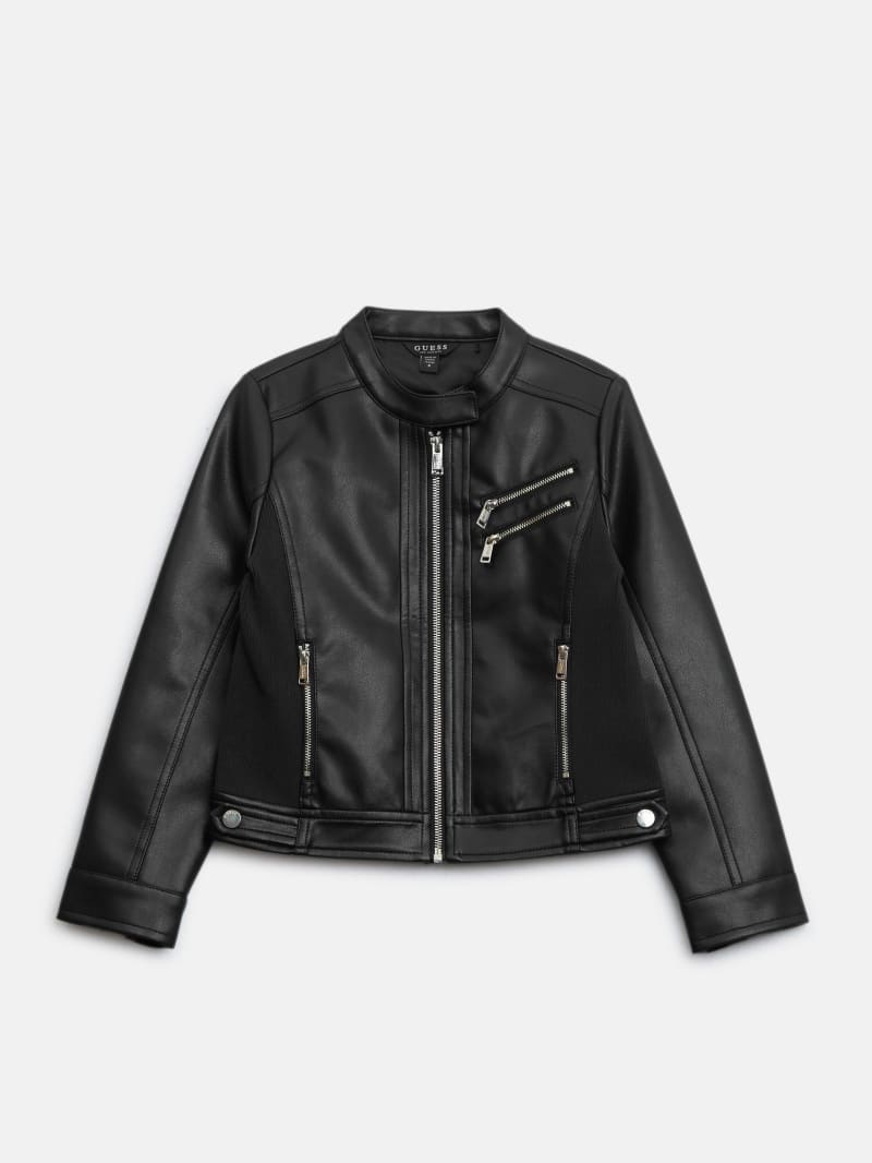Zona Faux-Leather Jacket (7-14) | GUESS Factory