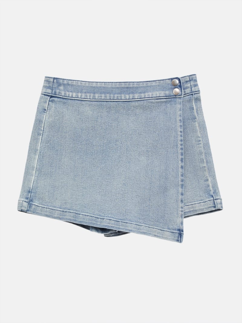 Zulema Denim Skort (7-14) | GUESS Factory