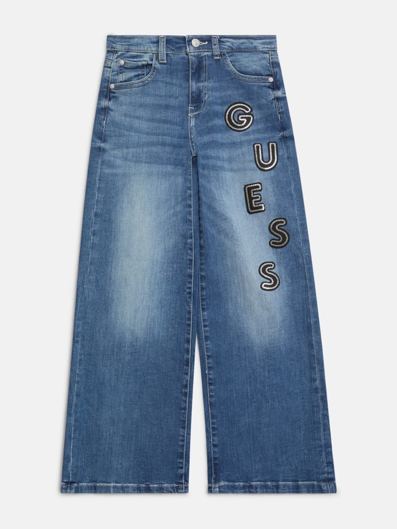 Wide-Leg Logo Jeans (7-16)
