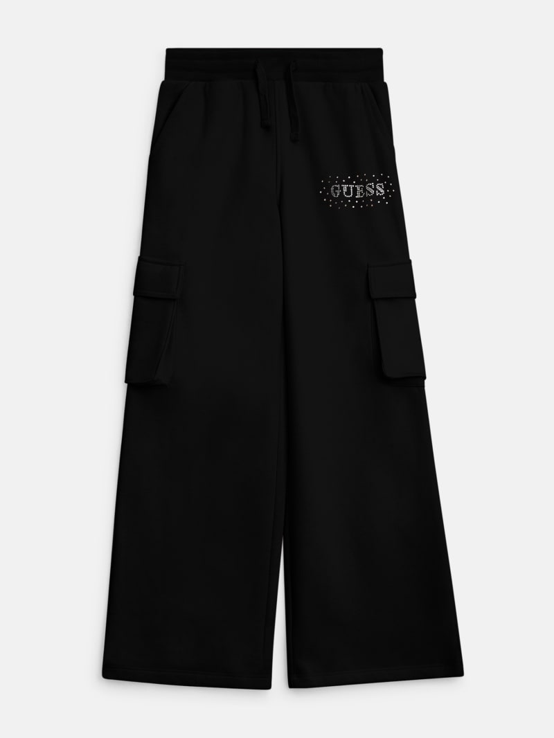GUESS® Kids Eva Wide-Leg Cargo Pants (7-14) Girls