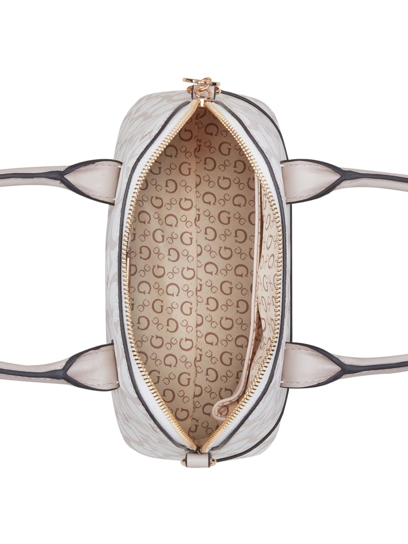 Berkton Logo Dome Satchel | GUESS Factory