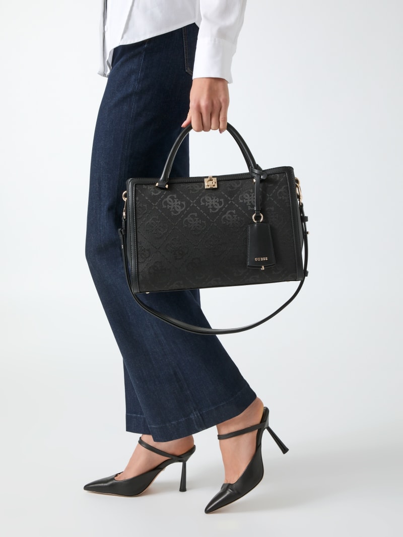Audrey Logo Satchel Bag