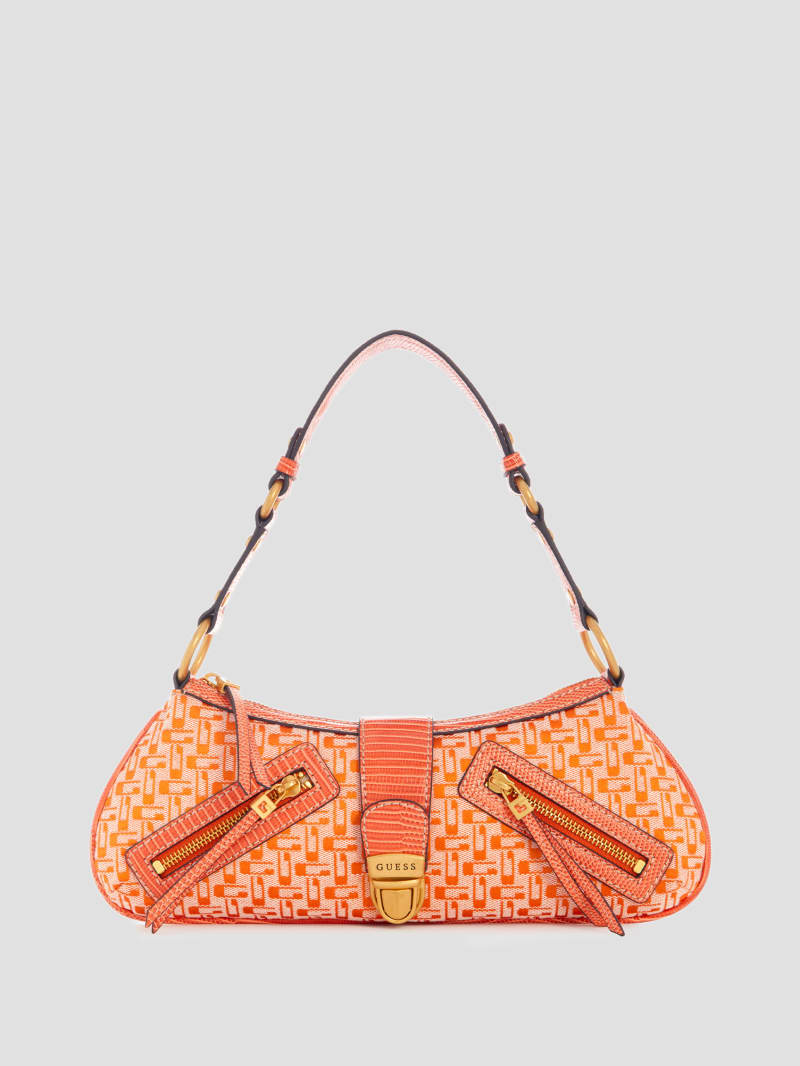 Belle Vintage Zip-Top Shoulder Bag