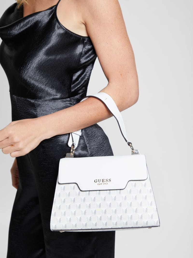 Guess brinkley mini top handle bag hot sale
