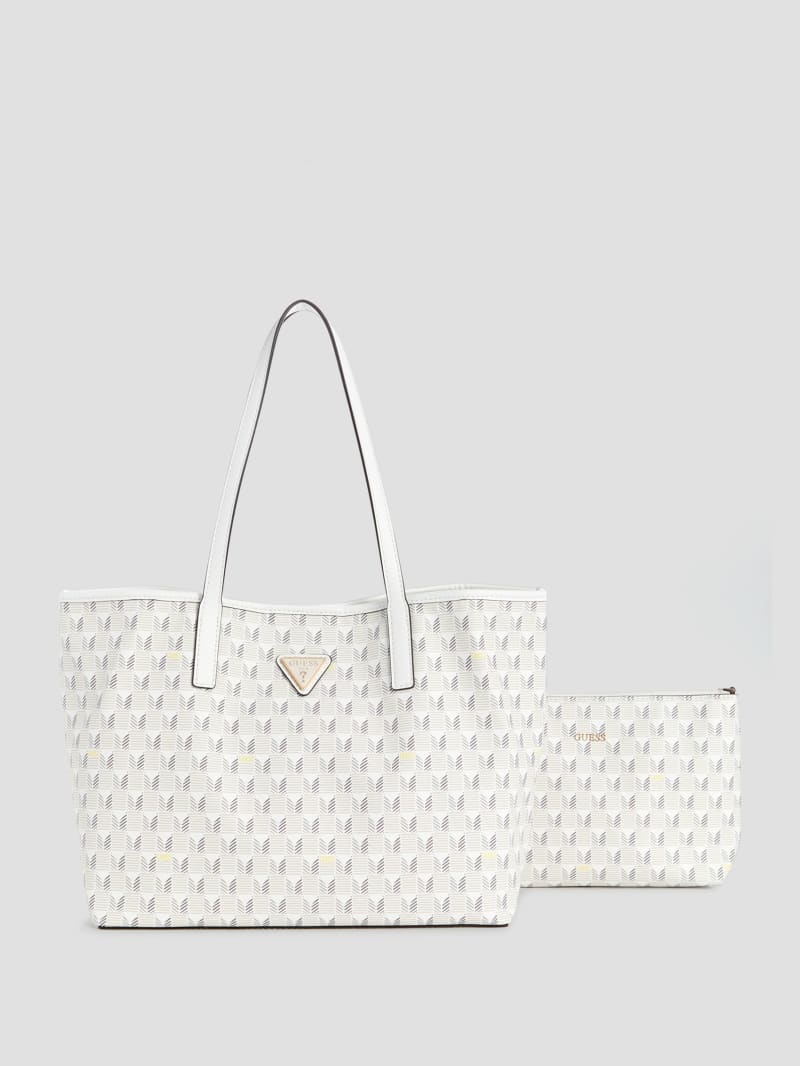 価格タイプ Guess VIKKY white logo tote ゲス ビッキー トート - バッグ