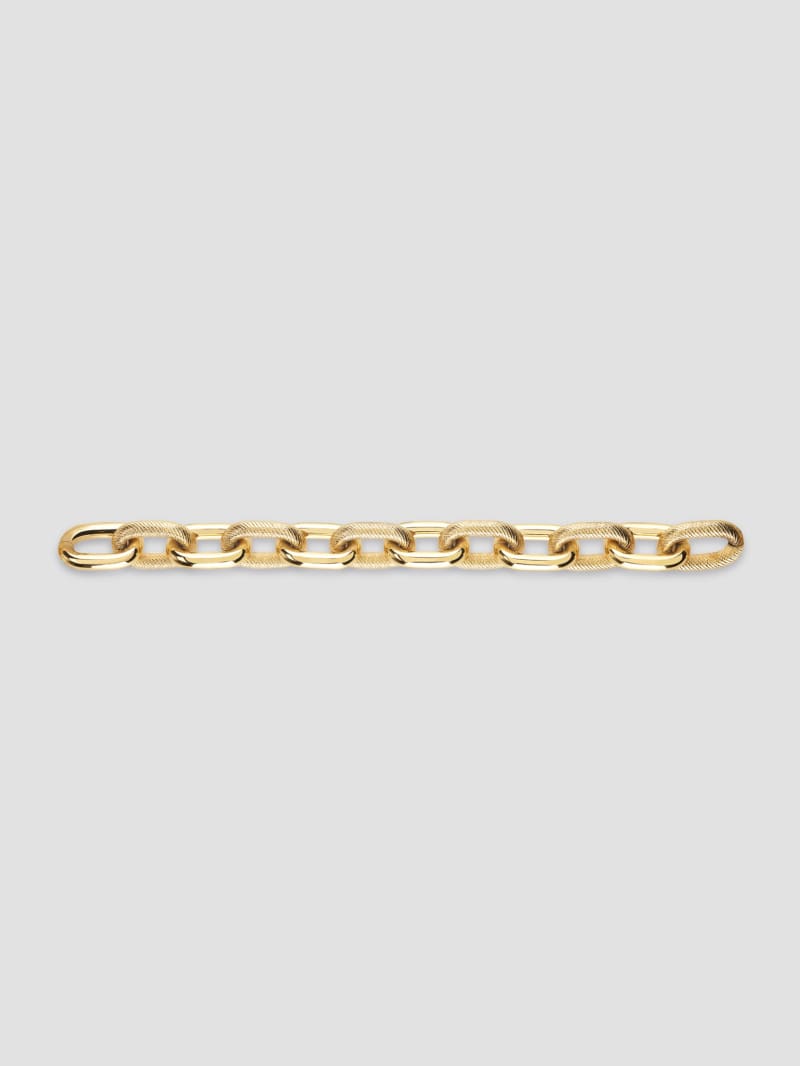 Gold-Tone Textured Chain Bracelet