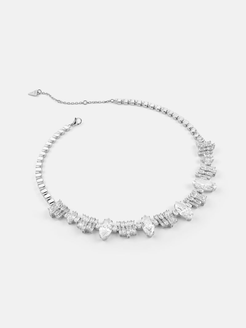 Silver-Tone Chandelier Necklace