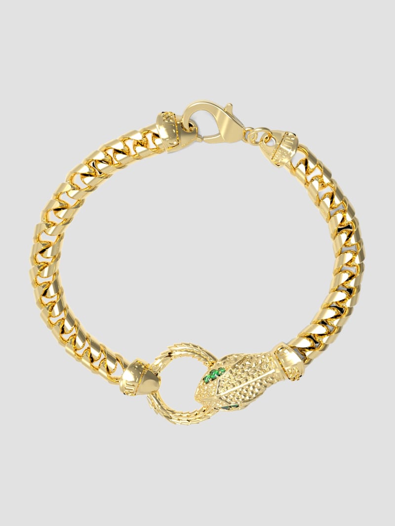 14K Gold-Plated Snake Bracelet
