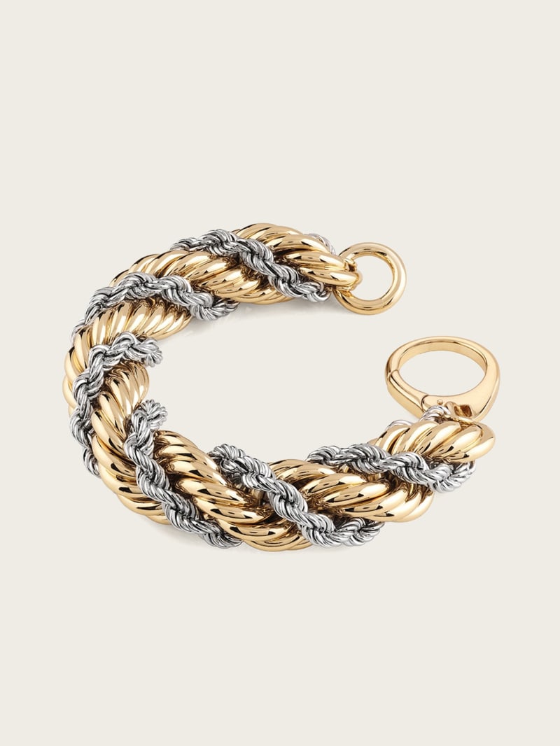 Mixed Metal Double Rope Bracelet