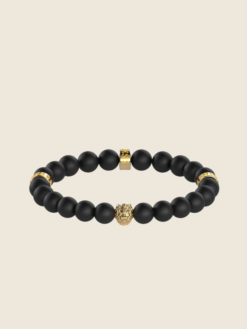 Black lion bracelet outlet