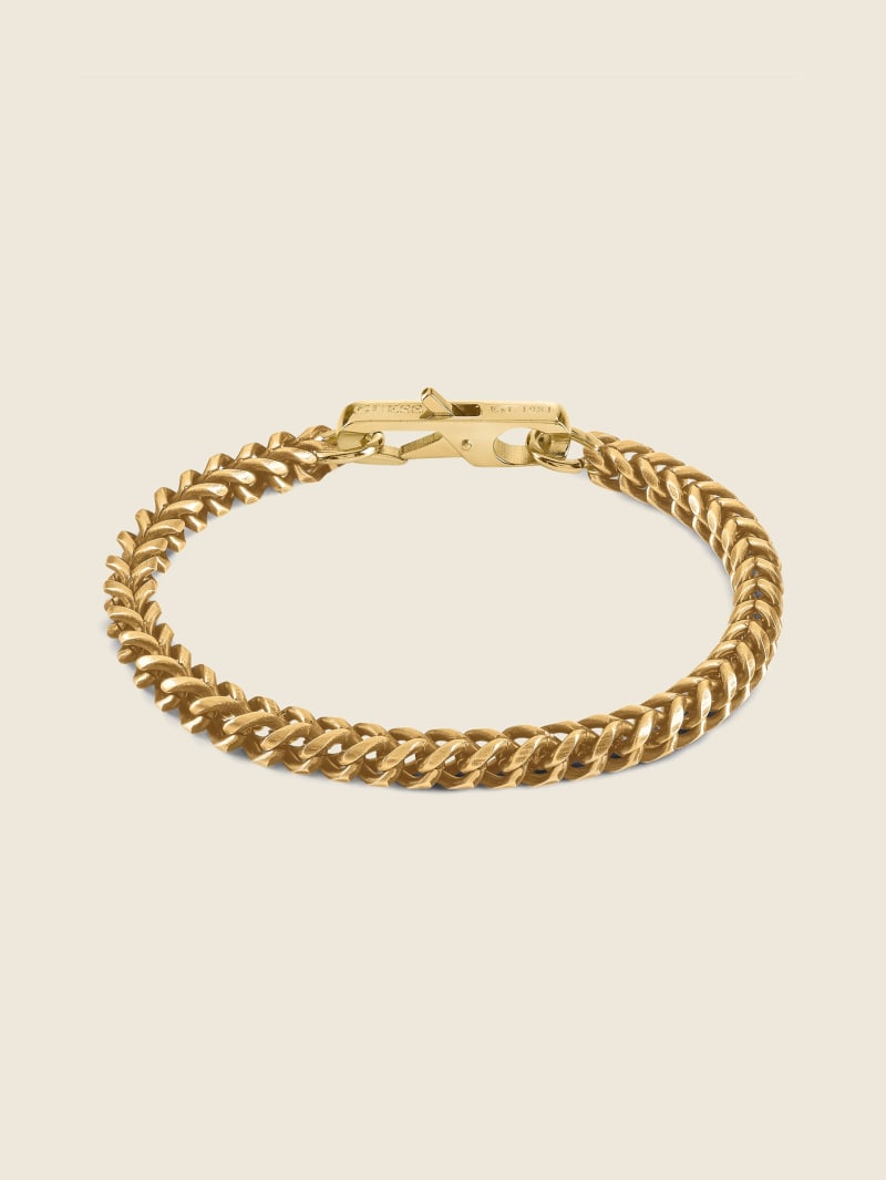 Black and Gold-Tone Foxtail Chain Bracelet